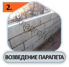 Возведение парапета