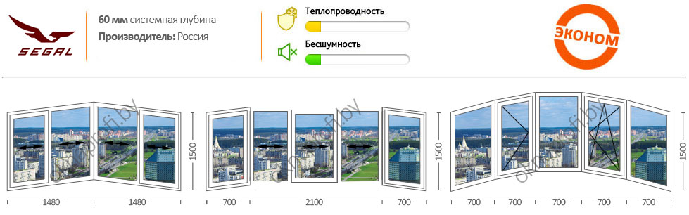 Алюминиевые эркерные окна Алюминиевые эркерные окна